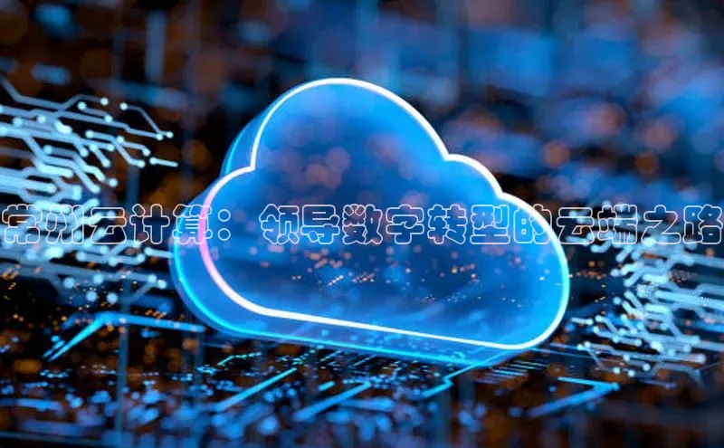 凯捷娱乐一径科技常州云计算：领导数字转型的云端之路